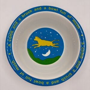 Vintage Good Night Moon 90's Cow Jumping Plastic Bowl